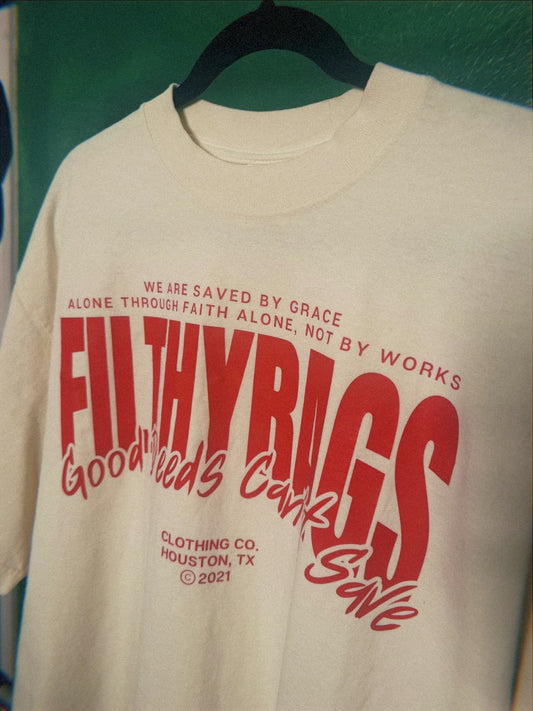 FilthyRags Tee: Cream