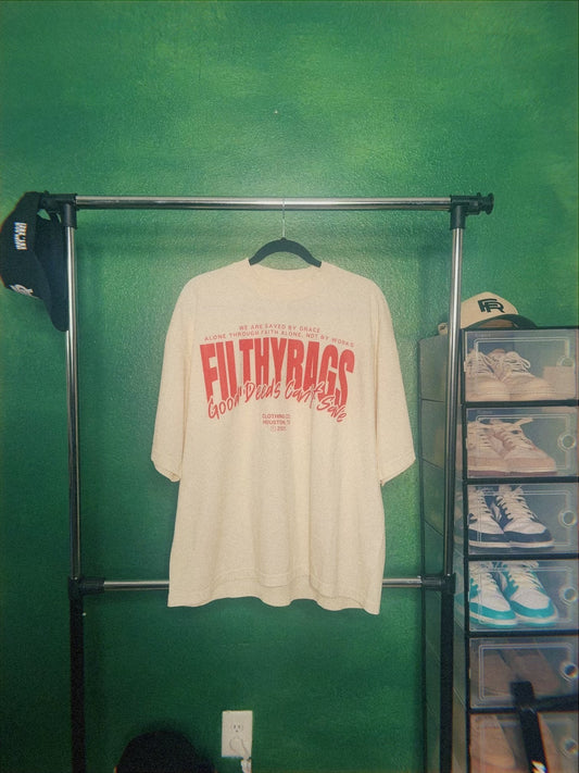 FilthyRags Tee: Cream